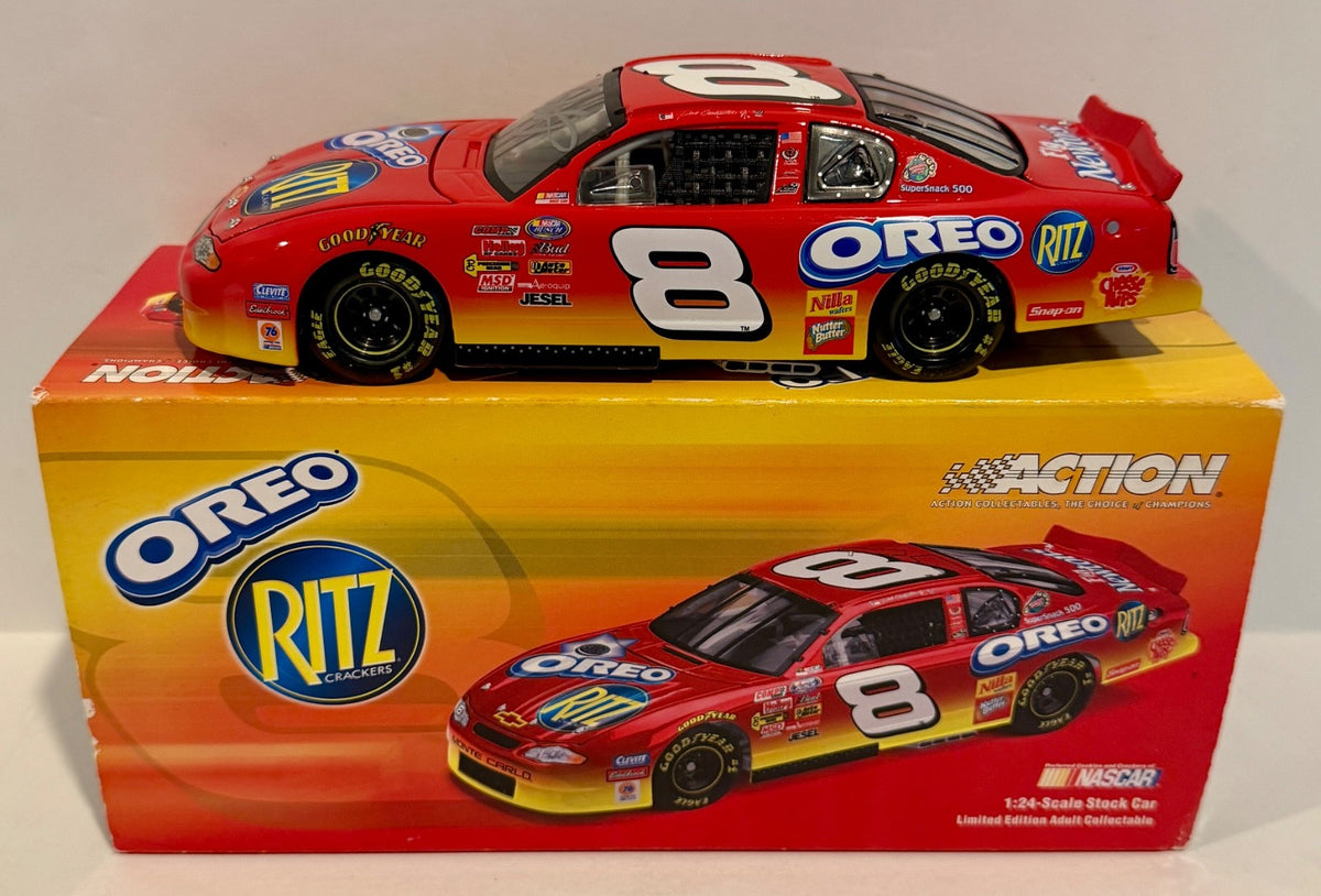 2004 Dale Earnhardt Jr Oreo Ritz Red #8 Signed Auto 1/24 Diecast Car W/ COA0