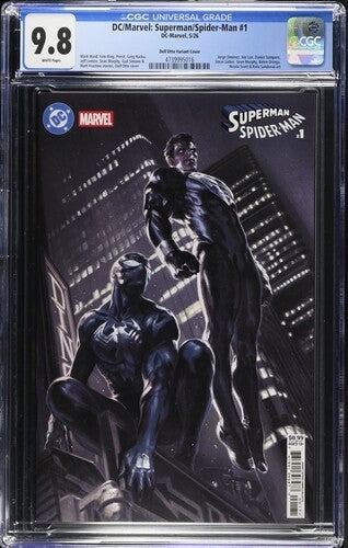 2026 Marvel Dc Comics Superman Spiderman #1 Dell'Otto Cover G CGC Graded 9.80