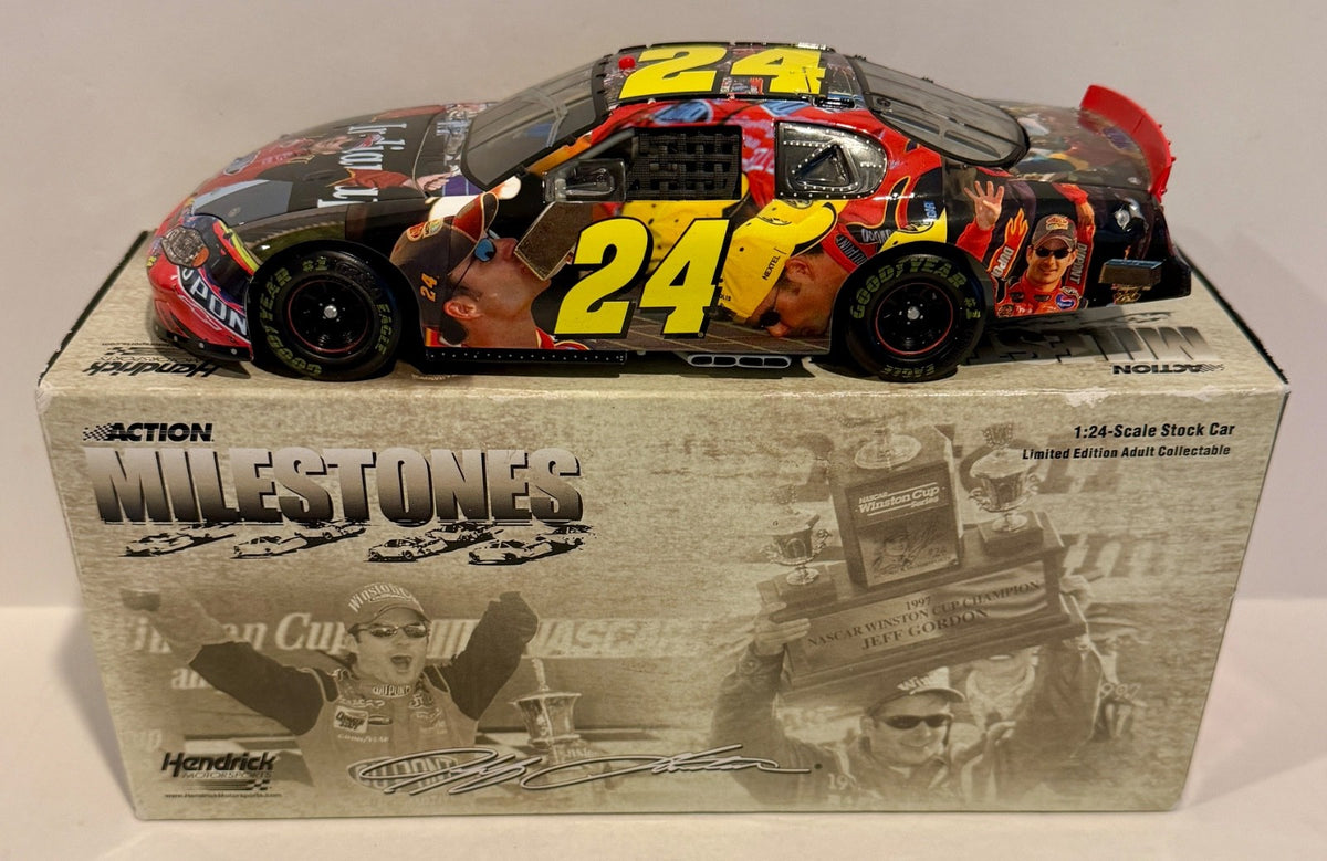2005 Jeff Gordon & Rick Hendrick 4x Champ Dual Signed Auto 1/24 Diecast Car COA0