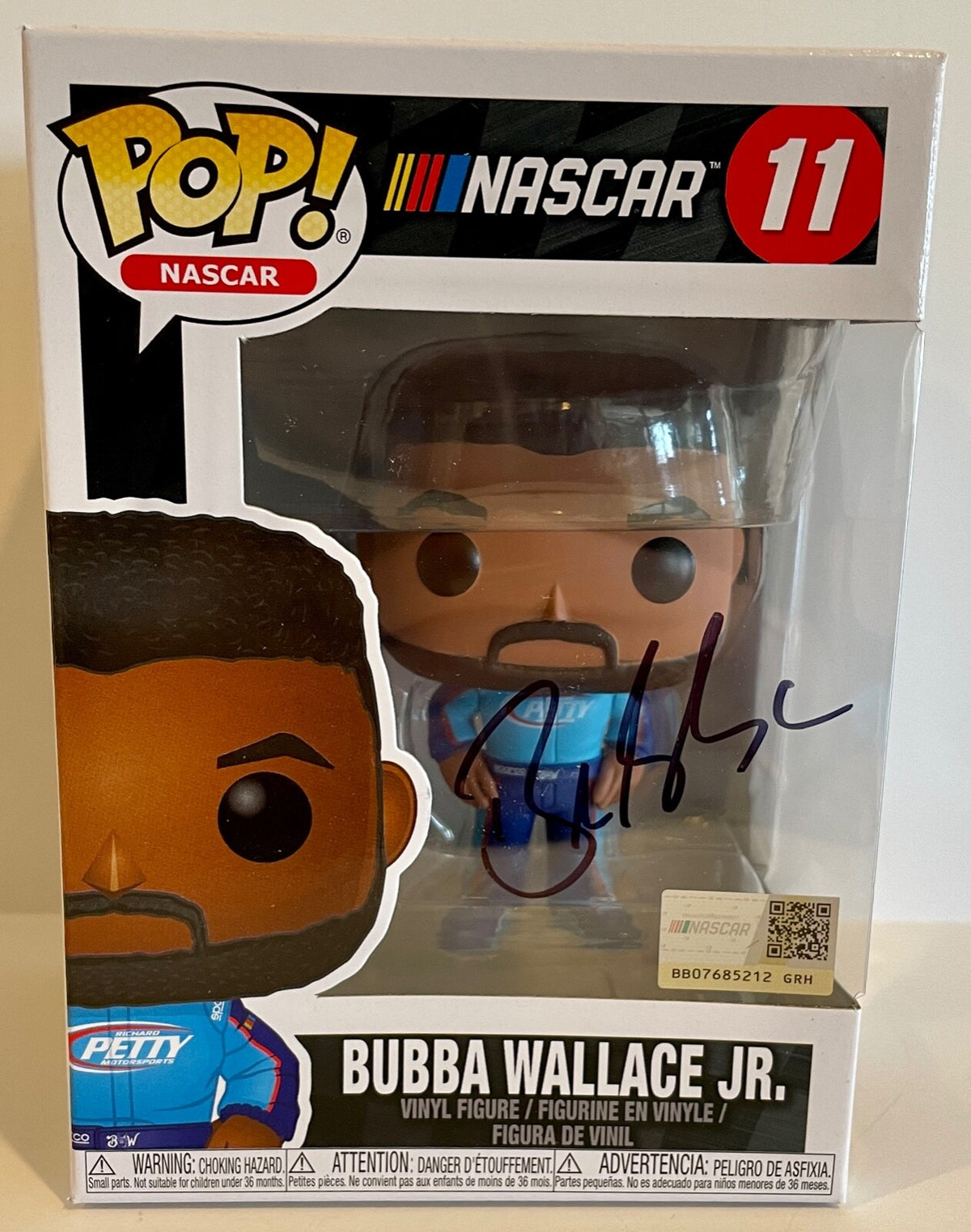 2020 Bubba Wallace Jr NASCAR Racing Signed Auto Funko Pop Figure #11 W/ COA 0