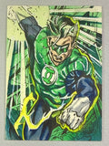 Green Lantern Hal Jordan DC 1/1 Hand Drawn Original Art Sketch Card By ZYM0