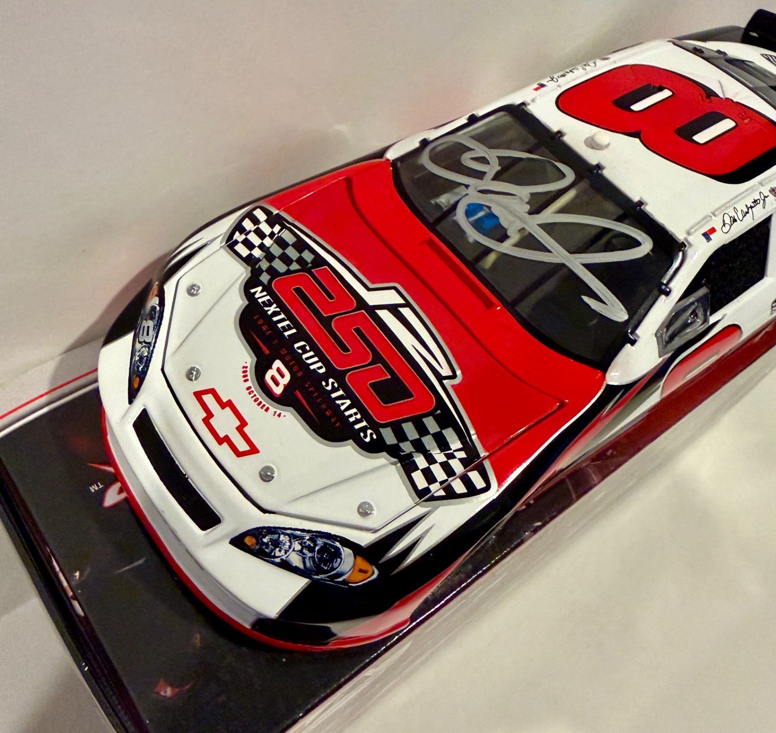 2006 Dale Earnhardt Jr 250 Starts Bud #8 Signed Auto 1/24 Diecast Car W/ COA1