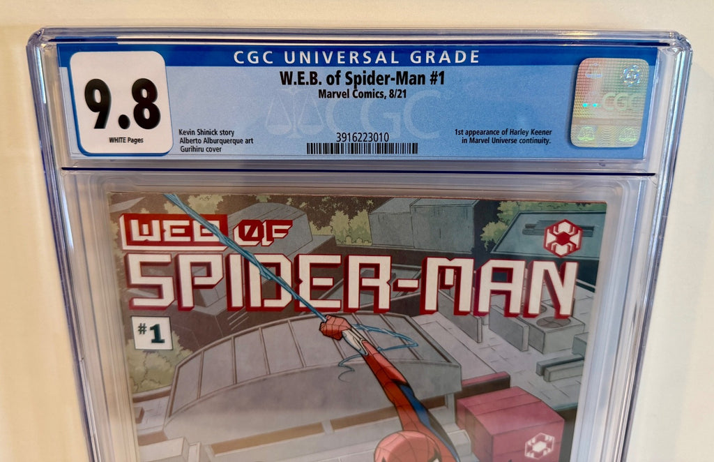 2021 Marvel Comics W.E.B. Of Spider Man #1 1st App Harley Keener Graded CGC 9.81