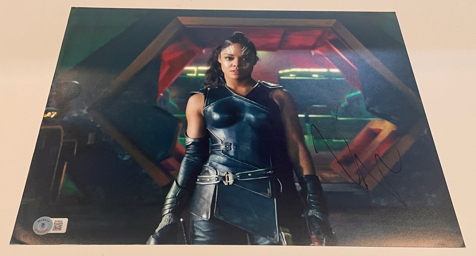 Tessa Thompson Thor Love Thunder King Valkyrie  Signed 11x14 Photo BAS Beckett0