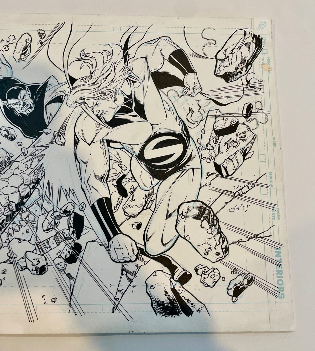 2008 Jamal Igle The Sentry Marvel Goblin Signed Original FULL Sketch Art 11x173