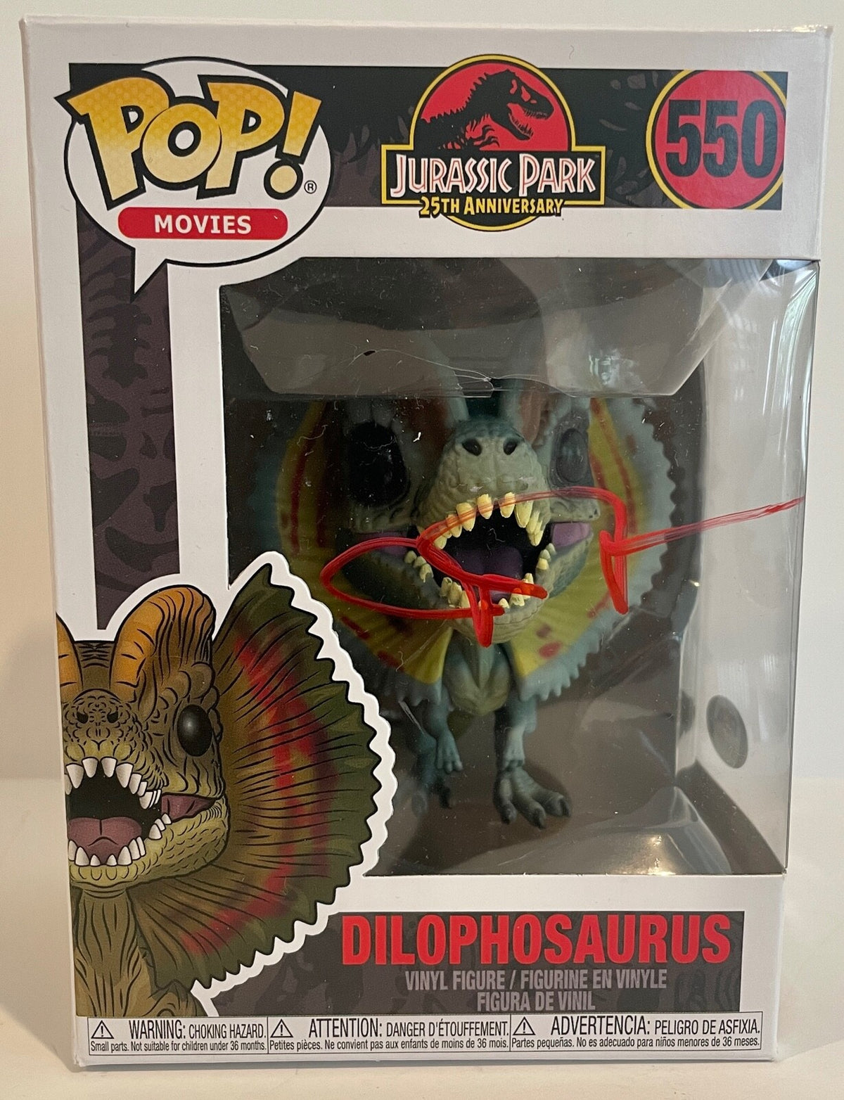 John Rosengrant Jurassic Park Dilophosaurus Signed Auto Funko Pop PSA/DNA COA0
