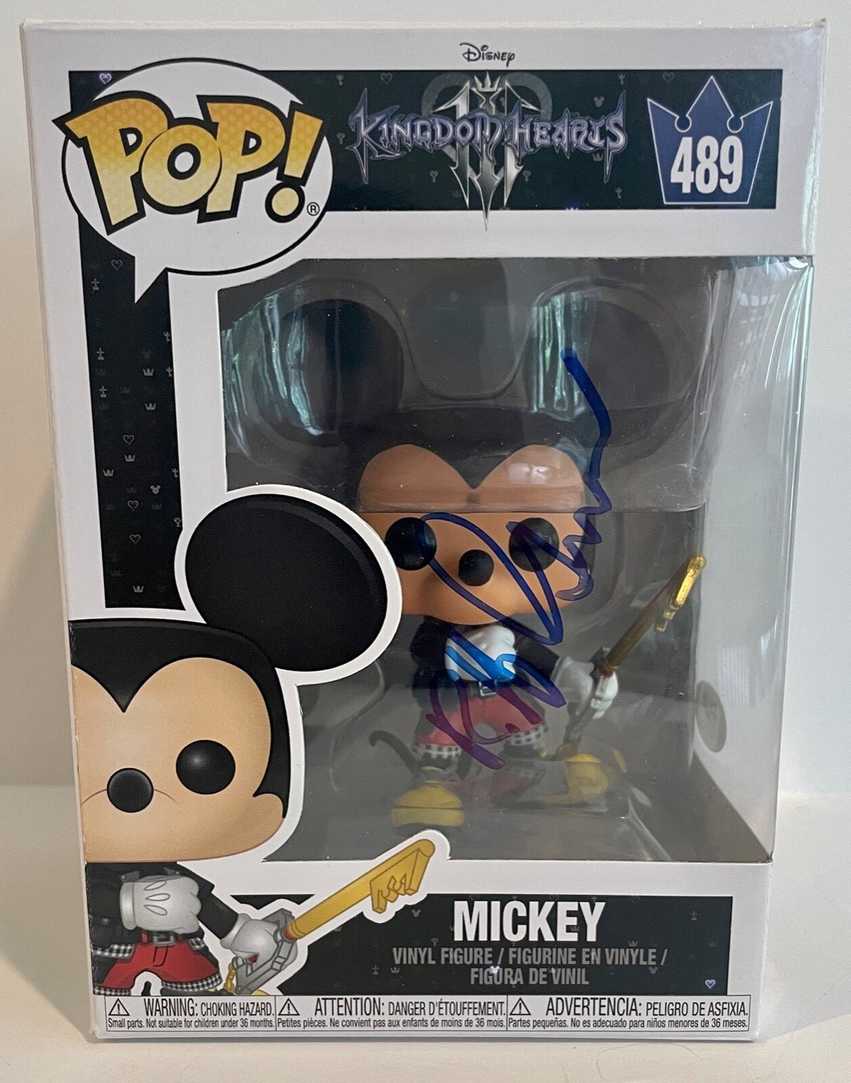 Bob Gurr Mickey Mouse Kingdom Hearts Signed Auto Funko Pop #489 PSA/DNA COA0