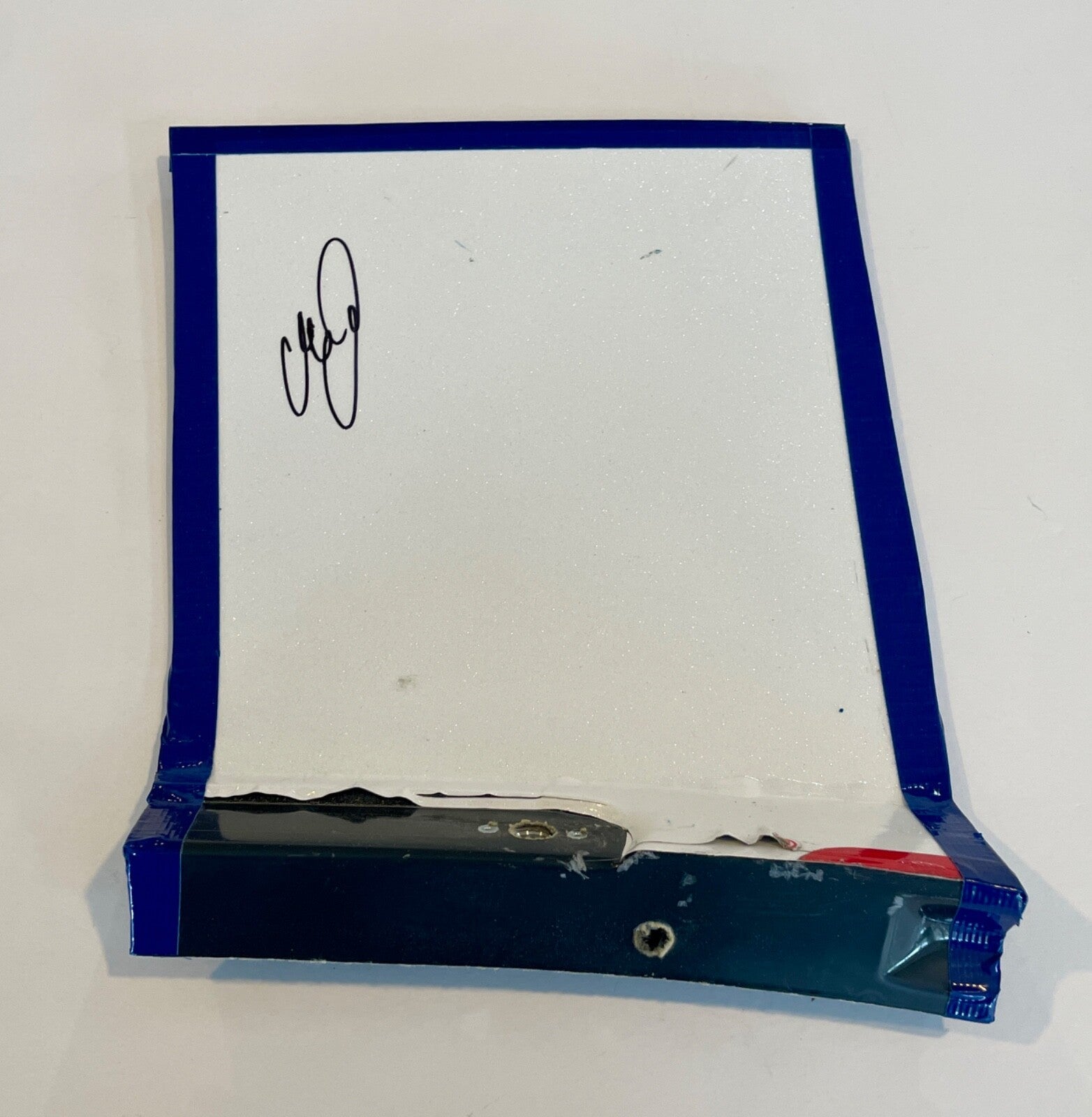 2024 Chase Elliott The Clash Napa Signed Race Used 7x10 Sheetmetal Piece (S)0