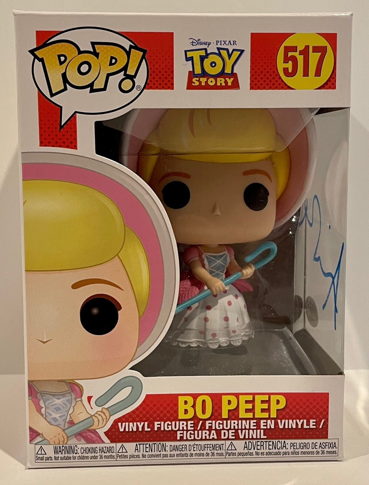 Annie Potts Toy Story Bo Peep Signed Auto Funko Pop Figure #517 PSA/DNA COA #30