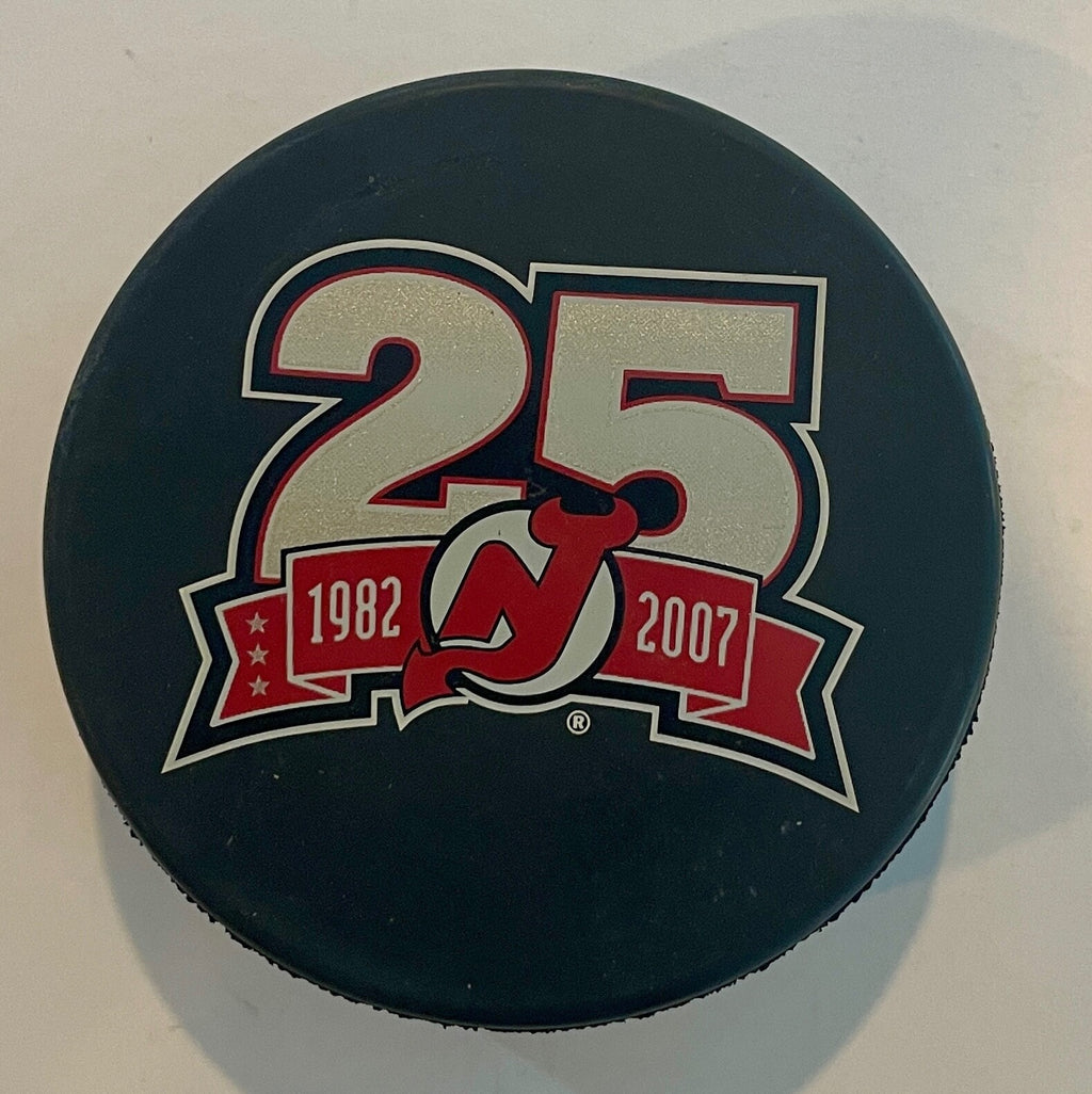 Official New Jersey Devils NHL Ice Hockey Puck 25th Anniversary Give Away Promo0