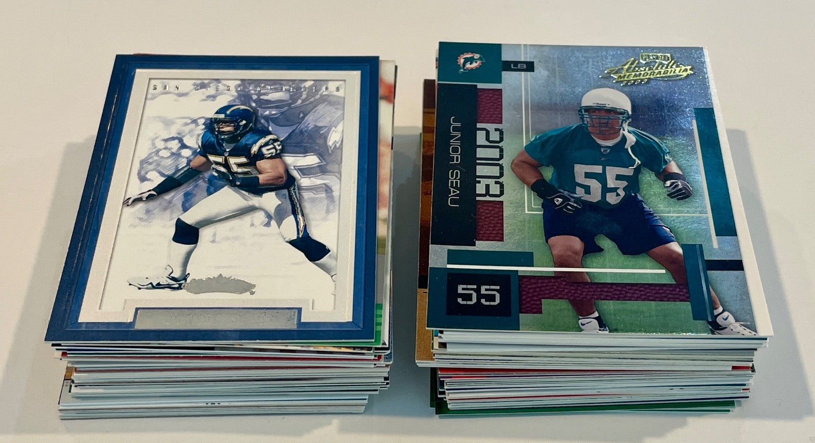 (88) Upper Deck Topps Panini Junior Seau Chargers Dolphins USC Trading Card LOT1