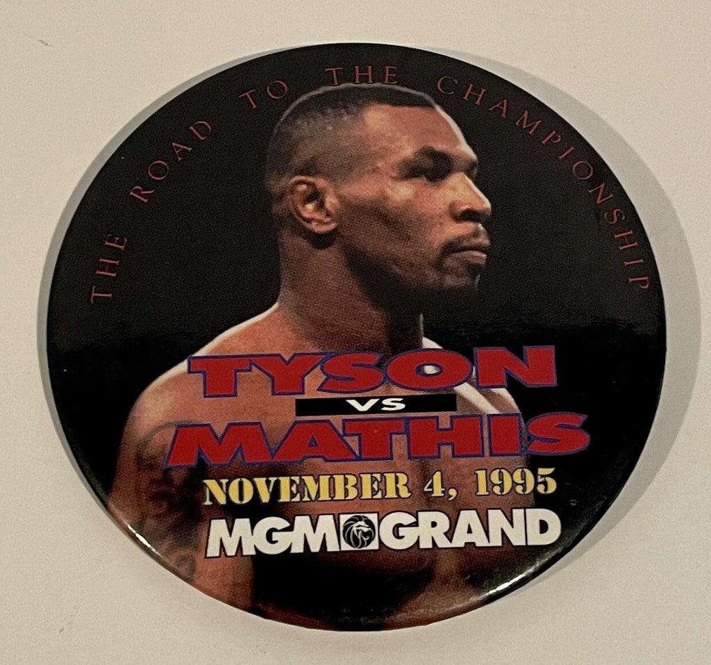 Buster Mathis VS Mike Tyson Nov 4 1995 MGM Grand The Championship Vintage Pin0