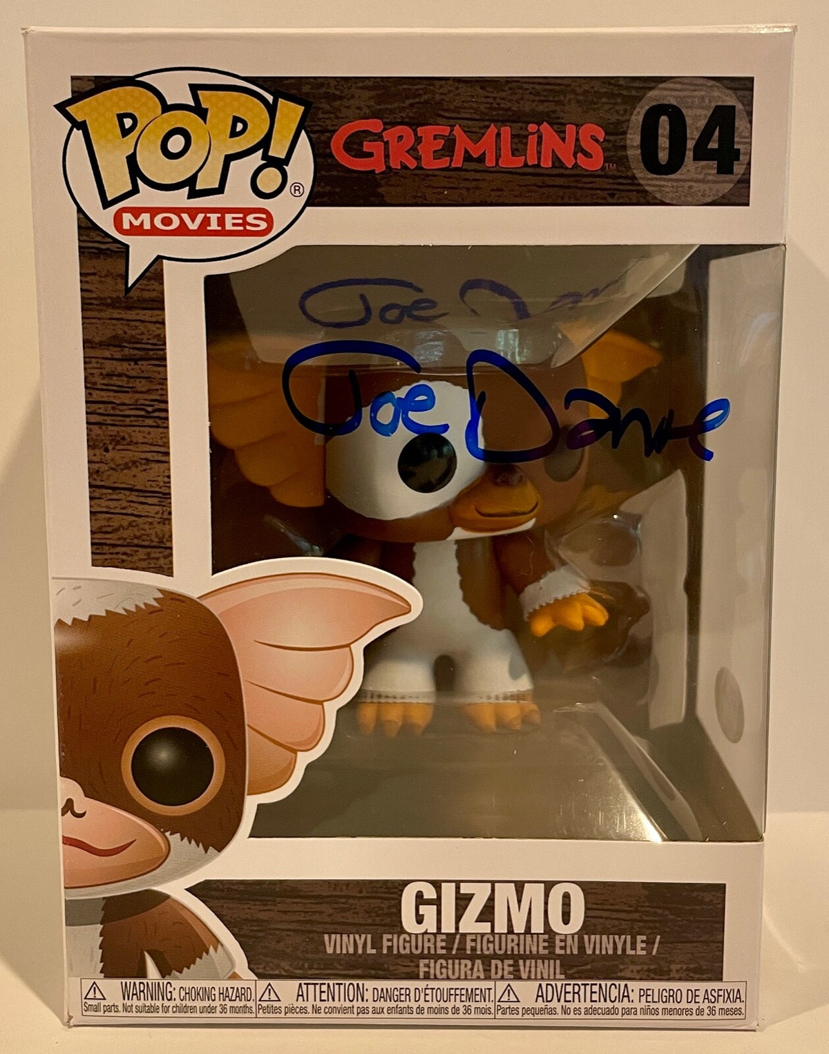 Joe Dante Gremlins Gizmo Signed Auto Funko Pop Figure #04 PSA/DNA COA0
