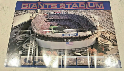 (2) 2009 New York Giants SGA NFL Tribute To Giants Stadium Poster 36x24 LOT Of 20