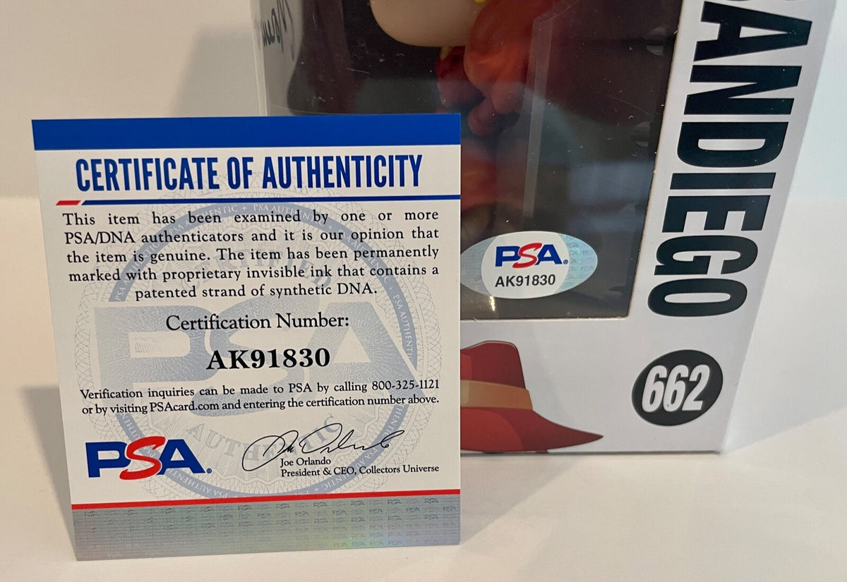 Rita Moreno Carmen Sandiego Signed Auto Funko Pop Figure #662 PSA/DNA COA #12