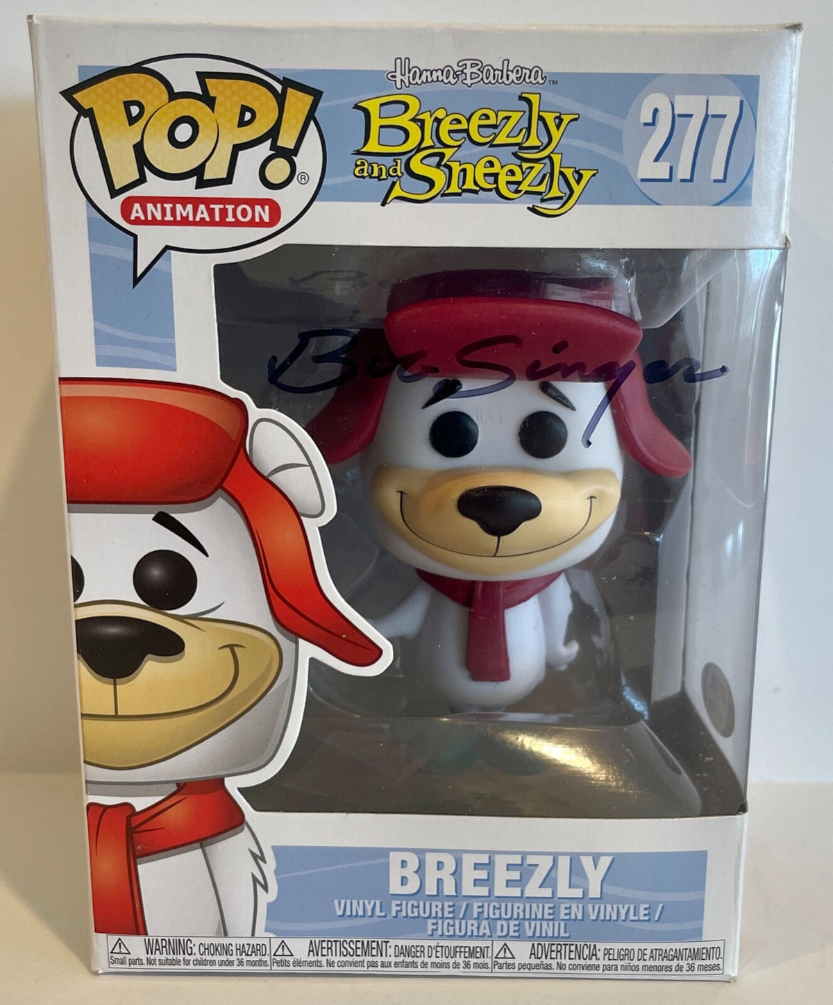 Bob Singer Breezly & Sneezly Signed Auto Funko Pop Figure #277 PSA/DNA COA0