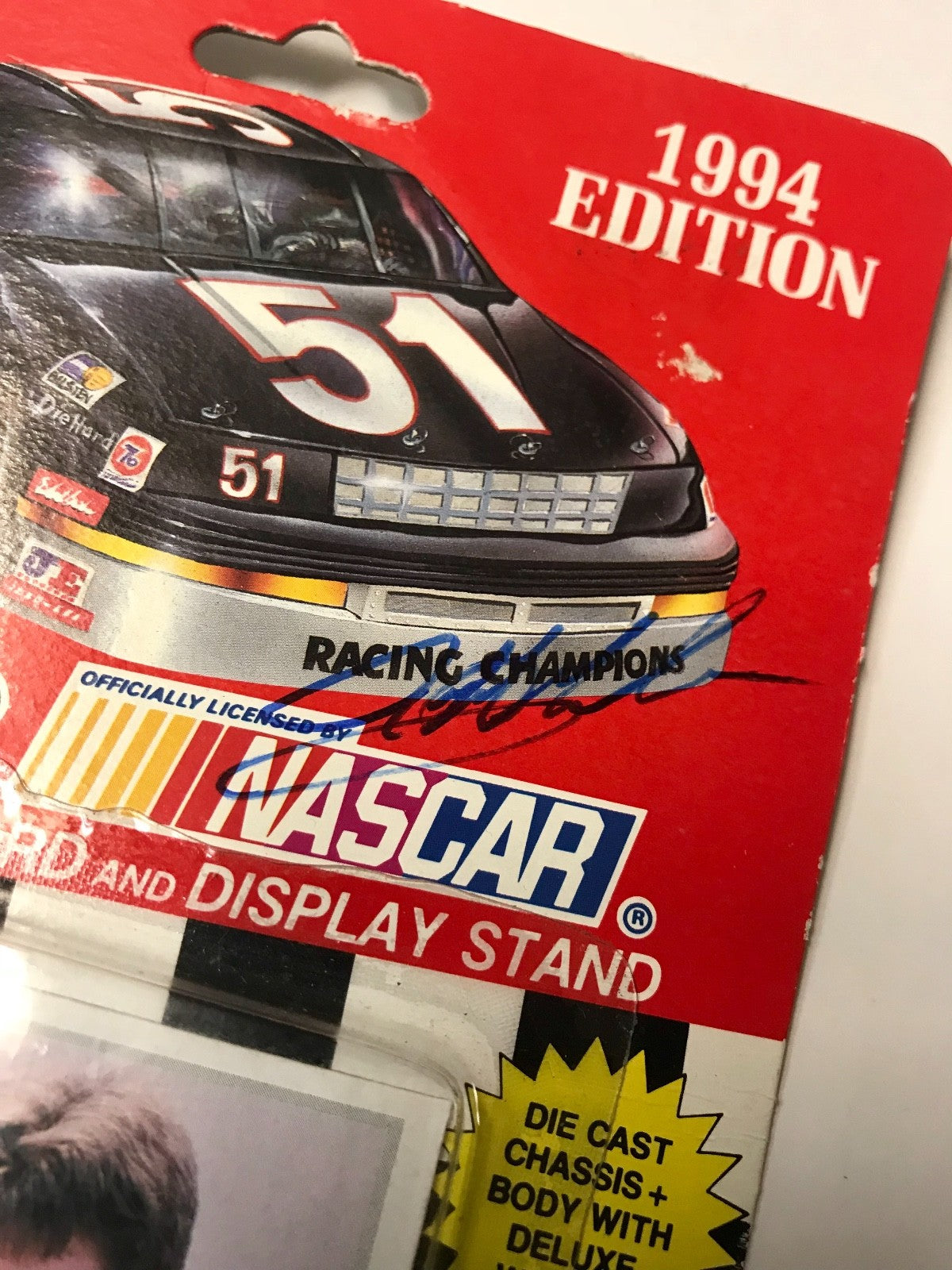 1994 Dale Earnhardt Sr & Jeff Gordon Dual Signed 1/64 Pepsi Bel Air Diecast Car2