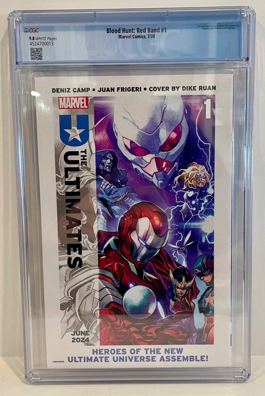 2024 Marvel Comics Blood Hunt Red Band Explicit #1 CGC Graded 9.82