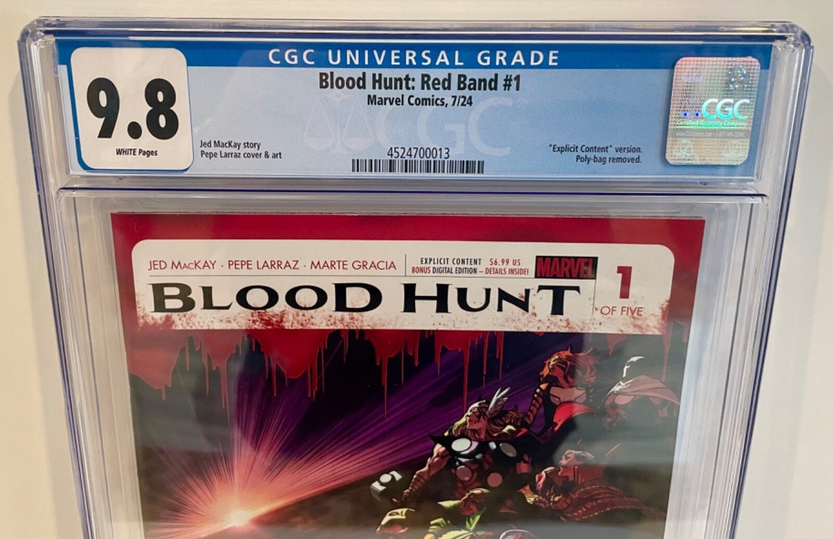 2024 Marvel Comics Blood Hunt Red Band Explicit #1 CGC Graded 9.81