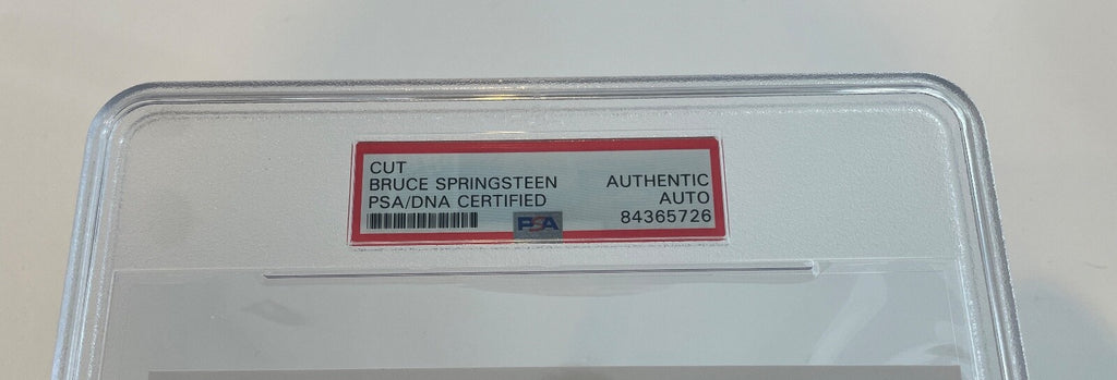 Bruce Springsteen Born In The USA The River Signed Auto 5x7 Cut PSA/DNA1
