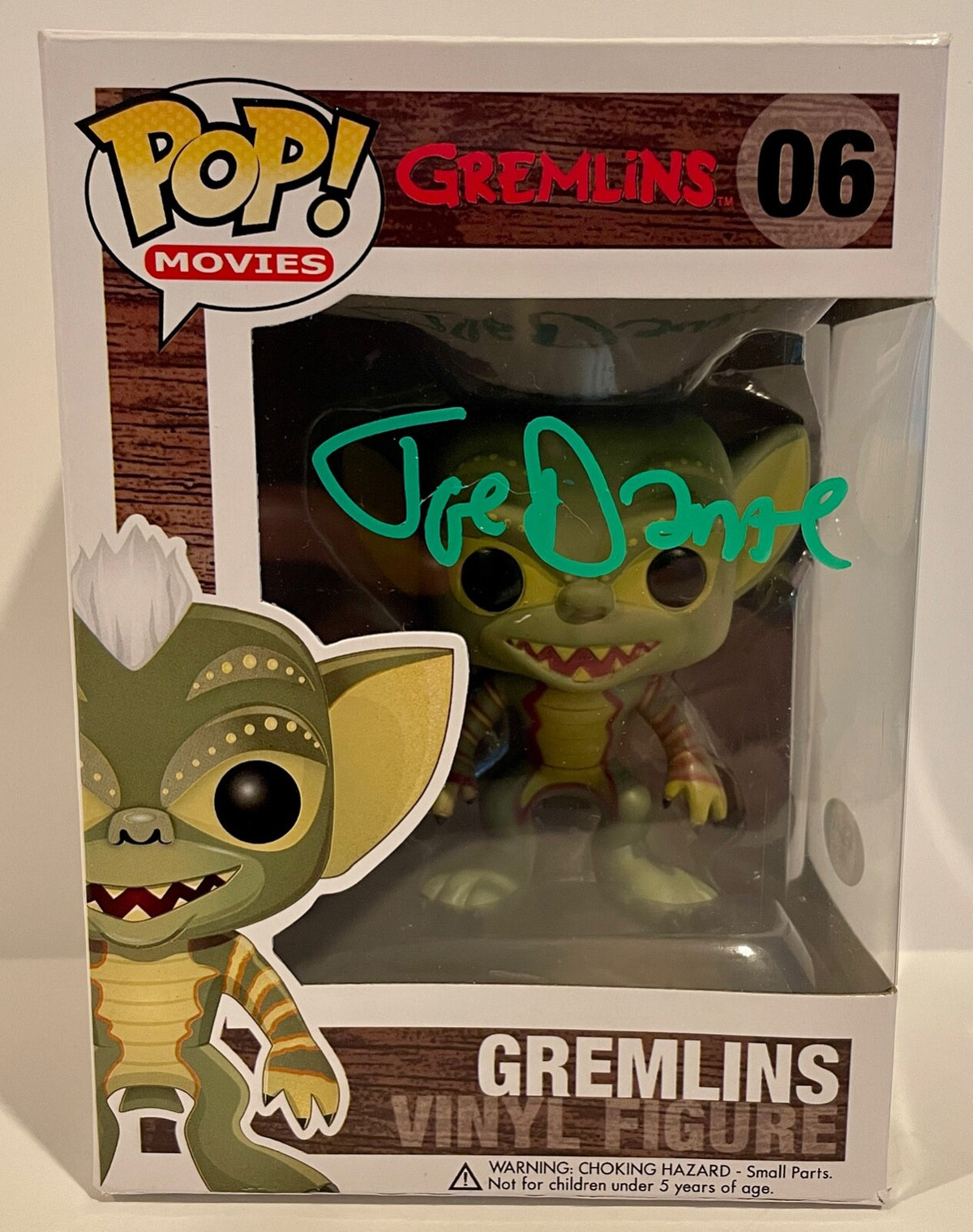 Joe Dante Gremlins Green Gremlin Signed Auto Funko Pop Figure #06 PSA/DNA COA0