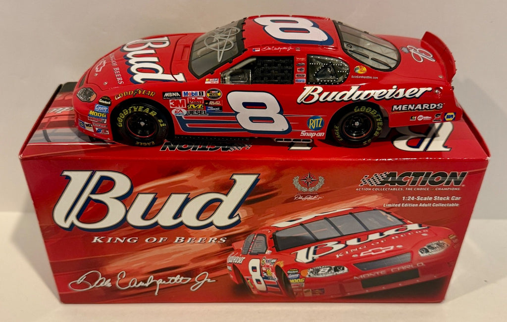 2005 Dale Earnhardt Jr. Budweiser #8 Signed Auto 1/24 Diecast Car W/ COA0
