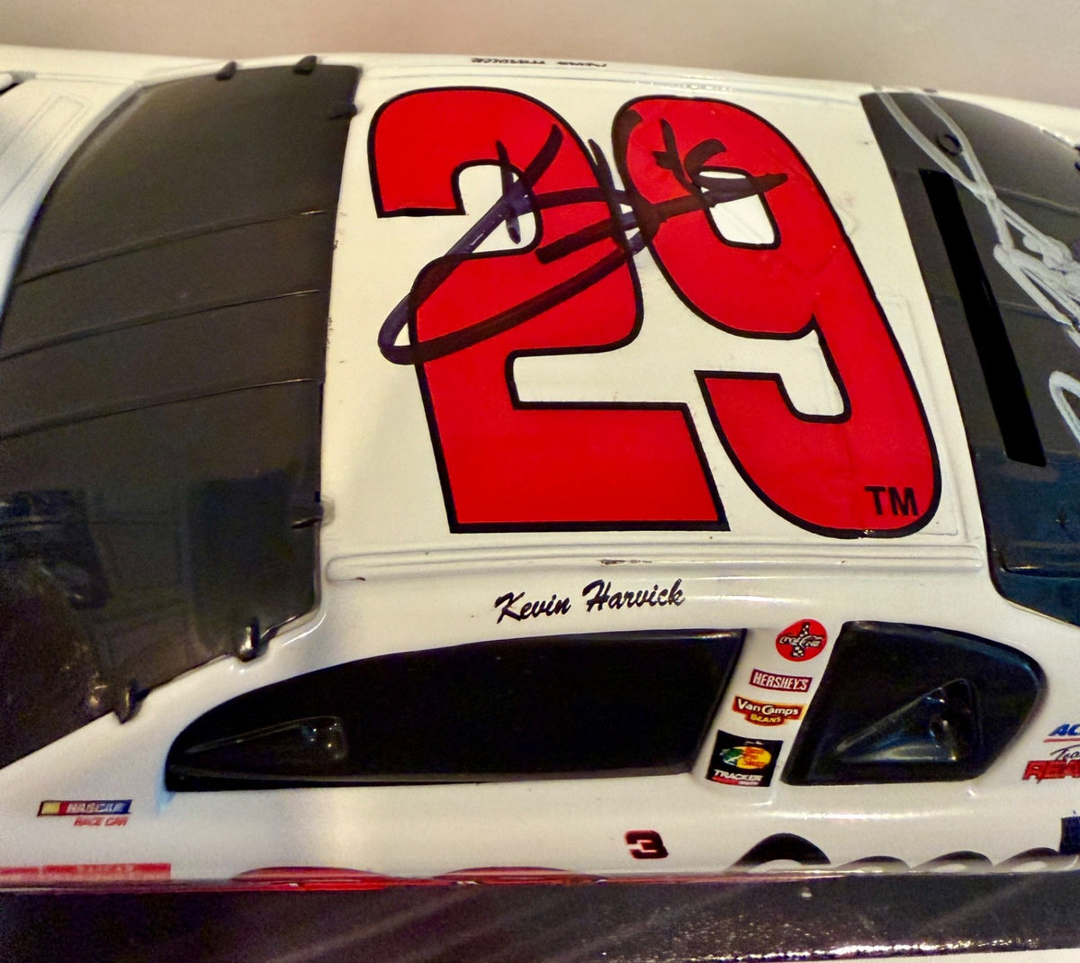 2001 Kevin Harvick & Richard Childress #29 Signed Auto 1/24 Diecast Car W/ COA1