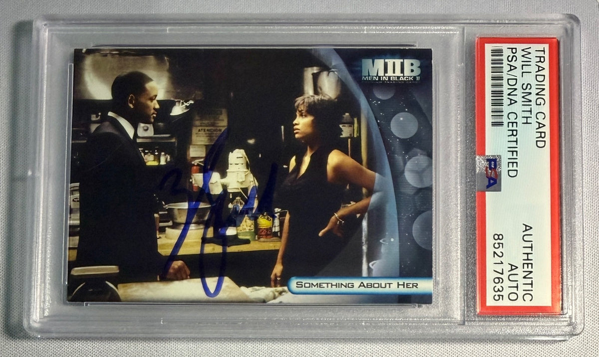 2002 Inkworks Men In Black 2 Will Smith Agent Jay Signed Auto Card #6 PSA DNA0
