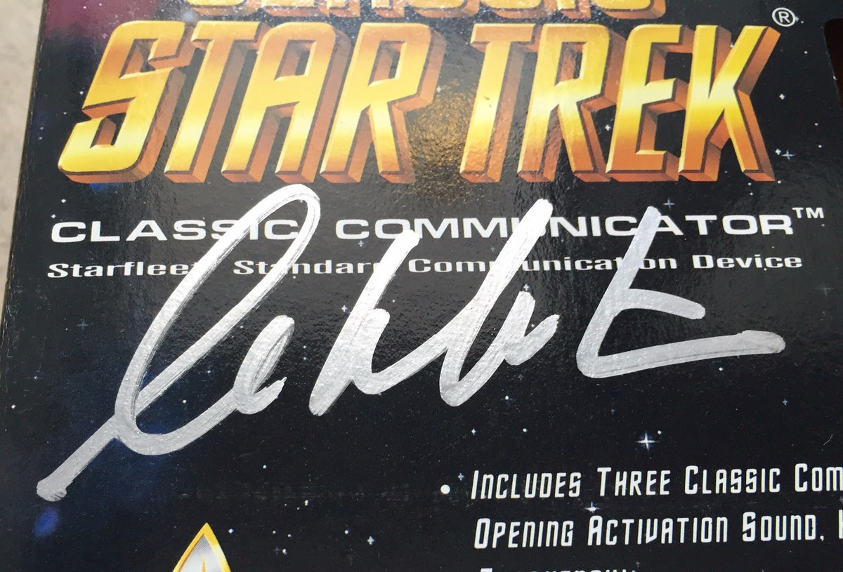 William Shatner Signed Star Trek Playmates Classic Communicator PSA/DNA COA (A)2