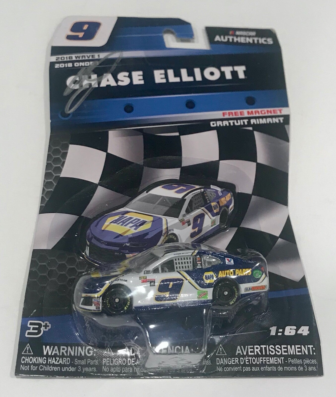 2018 Chase Elliott NAPA Auto Parts Signed Auto 1/64 Diecast Car W/ COA (A)0
